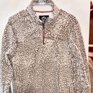 Grizzly Sherpa Teddy Quarter Zip Pullover